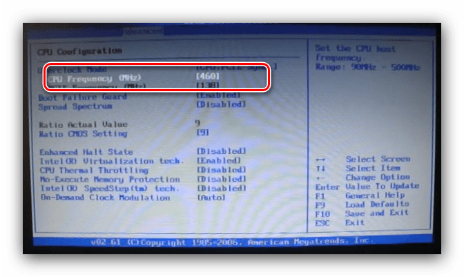Разгон процессора AMD Athlon через BIOS